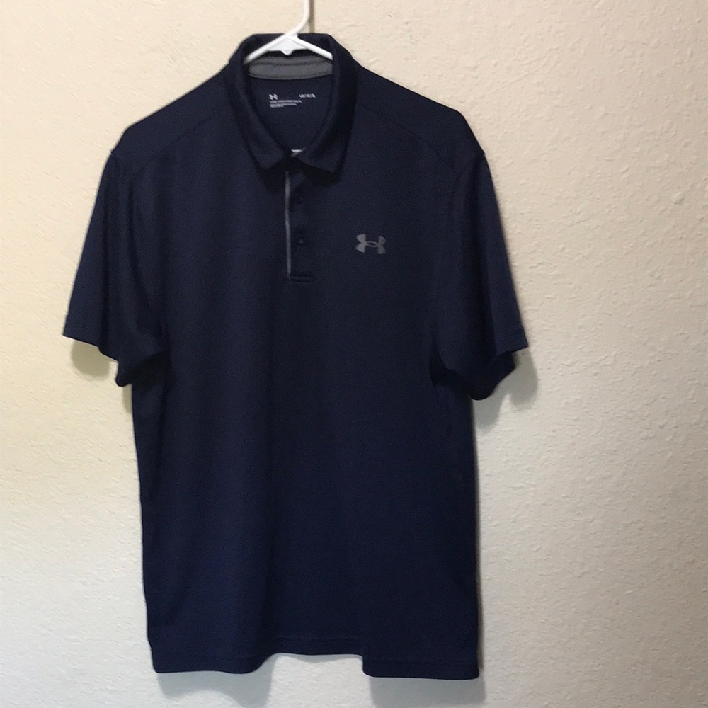 Under Armour Men’s Navy Performance Polo Shirt. Good Condition. Size L.